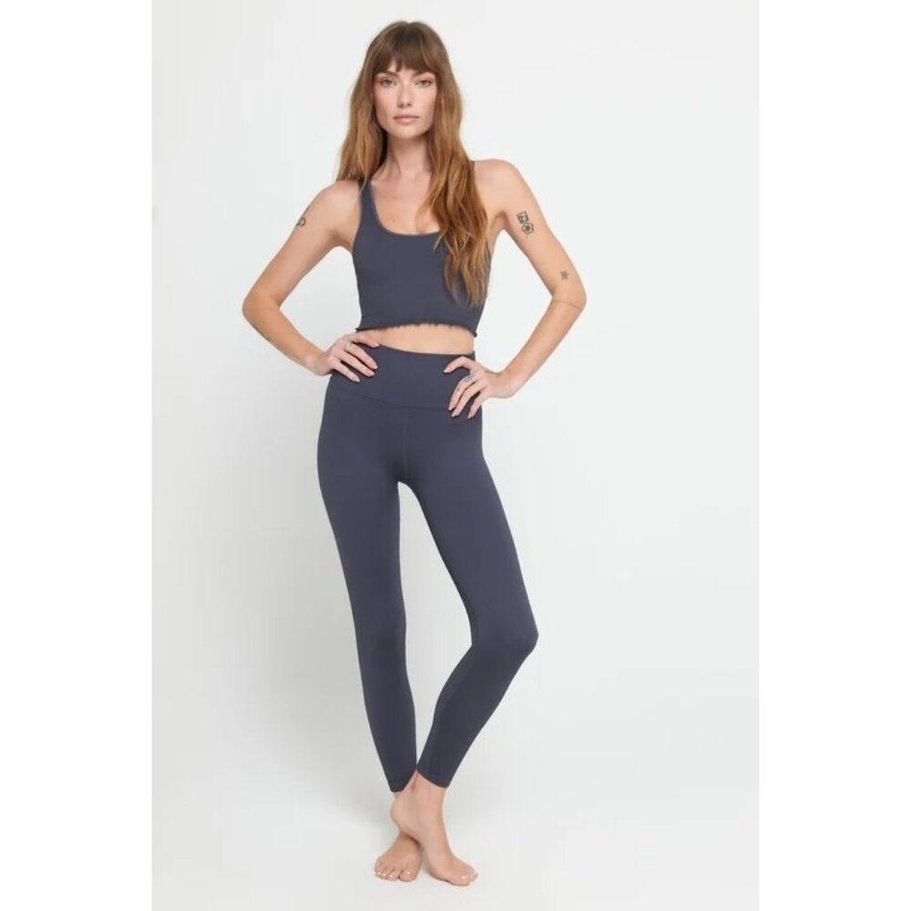 Spiritual Gangster Amor Crop Tank in Shadow